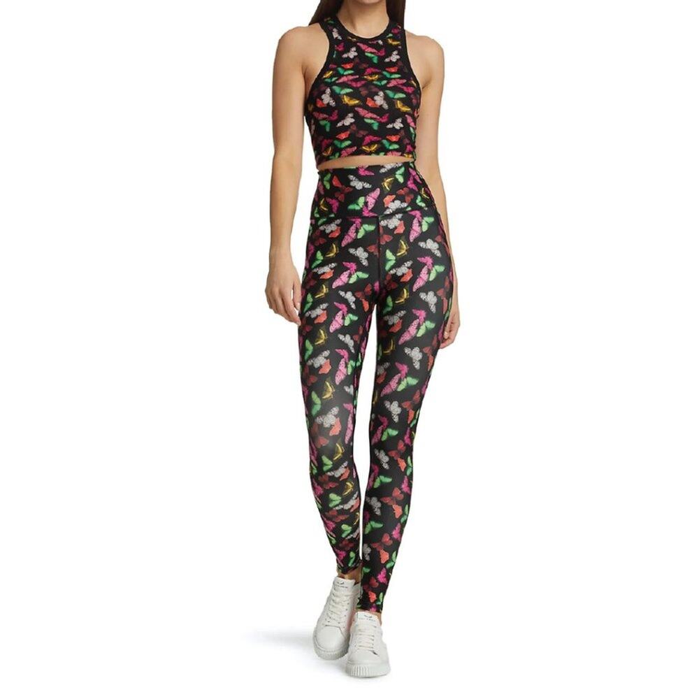 Alice and Olivia Aaron High Waist Butterflies Leggings